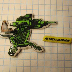1982 G.I. Joe Cartoon Series Refrigerator Magnet: Attack Cannon
